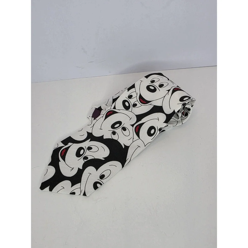 Vintage Disney Mickey Mouse‎ Balancine Necktie Tie Black & White Mouse
